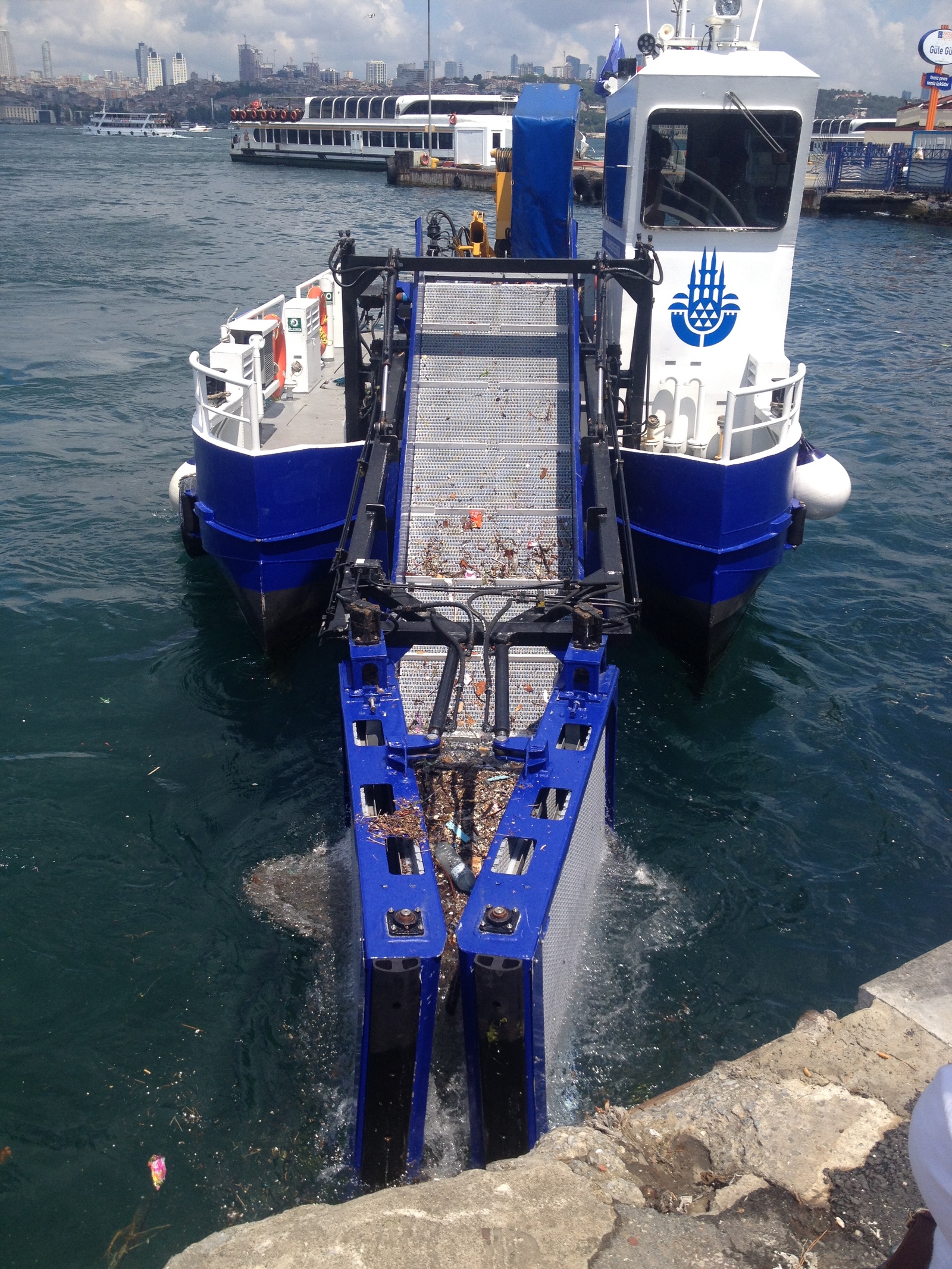 Cleaning works on the coast of the Bosphorus - My, Istanbul, Bosphorus, The photo, Longpost