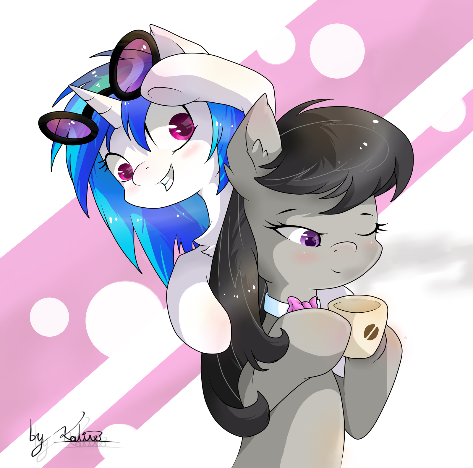 Vinyl and Octavia - My Little Pony, PonyArt, Vinyl Scratch, Octavia Melody