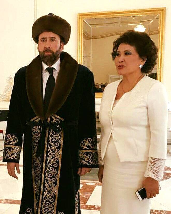 Meanwhile, at the film festival in Kazakhstan. . . - Nicolas Cage, Chapan, 