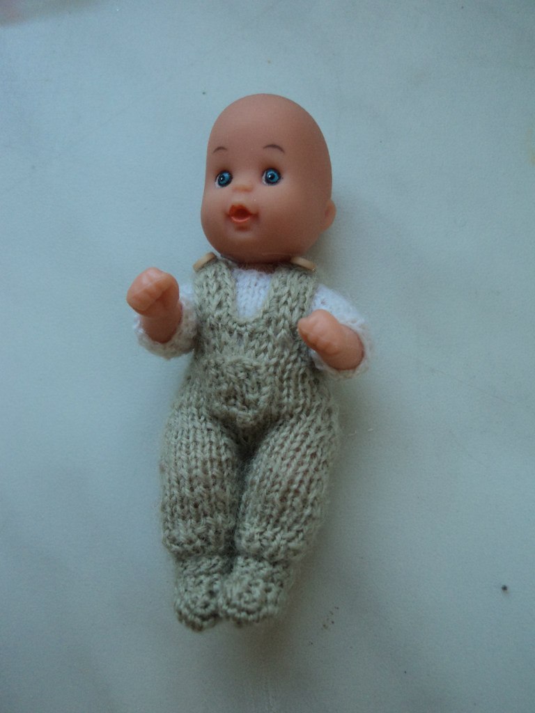 Knitted miniature - My, Knitting, Doll, Miniature, Needlework without process, Longpost