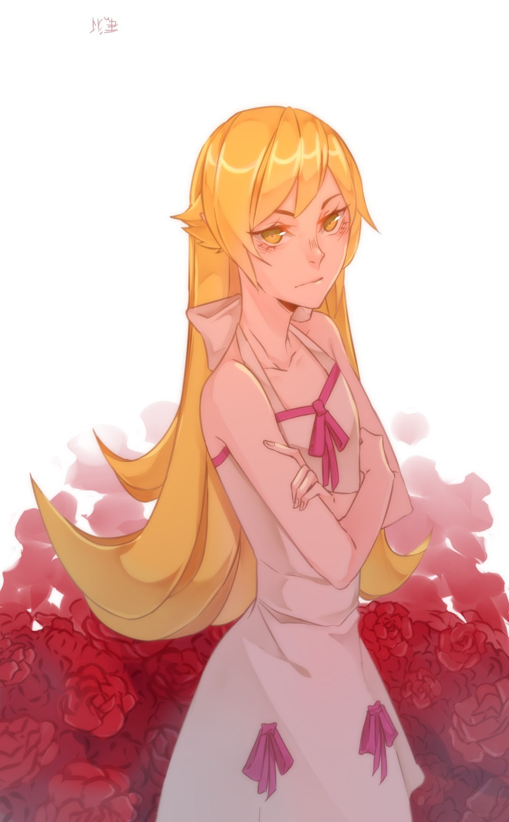 Young Kiss-shot - Monogatari series, Anime Art, Арт, Kiss-Shot Acerola-orion Heart-under-blade, Аниме, Kizumonogatari