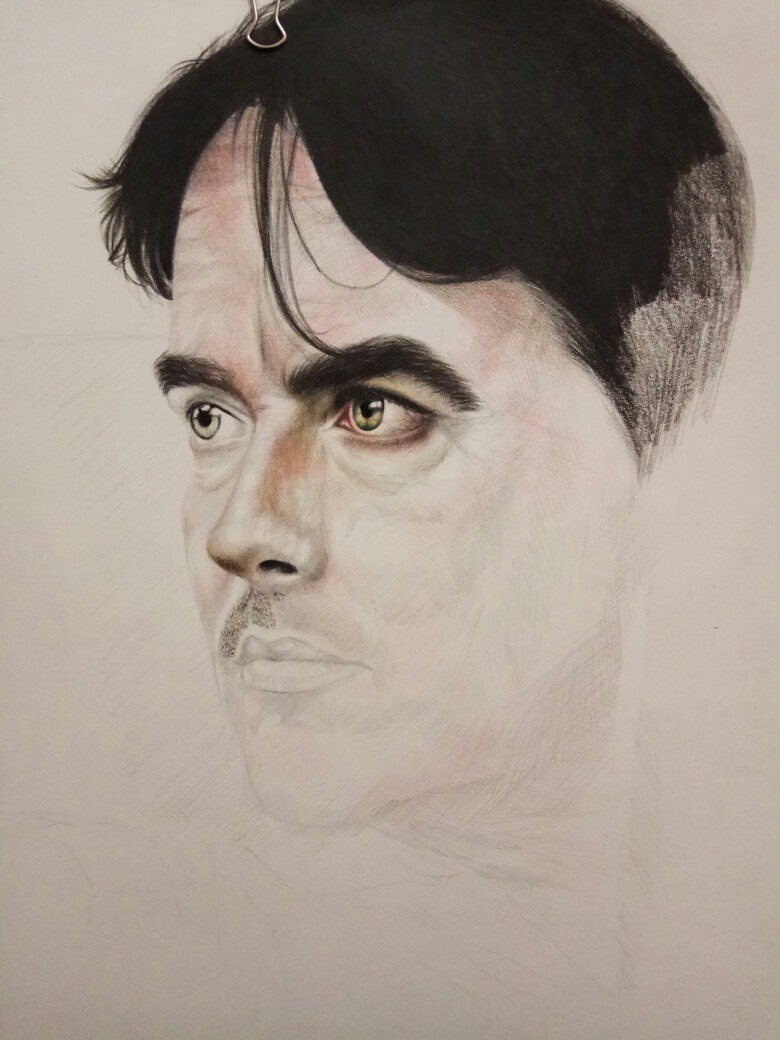 Careful process of drawing an ACTOR from NEW ZEALAND - My, Painting, Actors and actresses, Hobby, Drawing process, Self-taught artist, Beginner artist, Khabarovsk, Portrait, Longpost