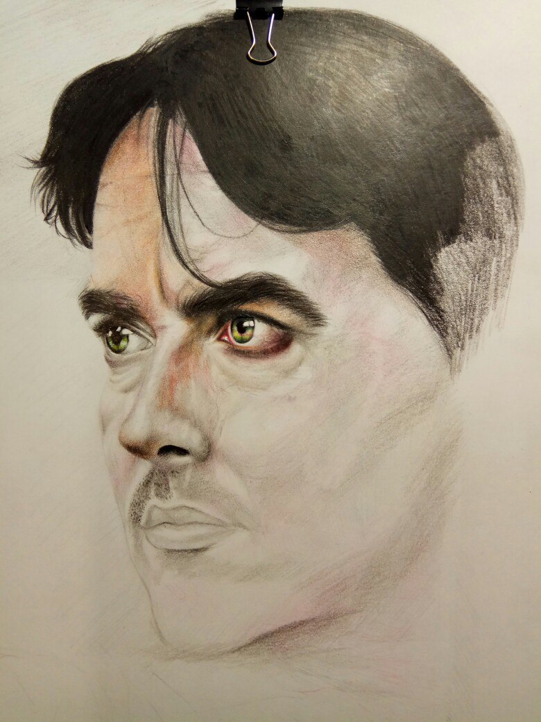 Careful process of drawing an ACTOR from NEW ZEALAND - My, Painting, Actors and actresses, Hobby, Drawing process, Self-taught artist, Beginner artist, Khabarovsk, Portrait, Longpost