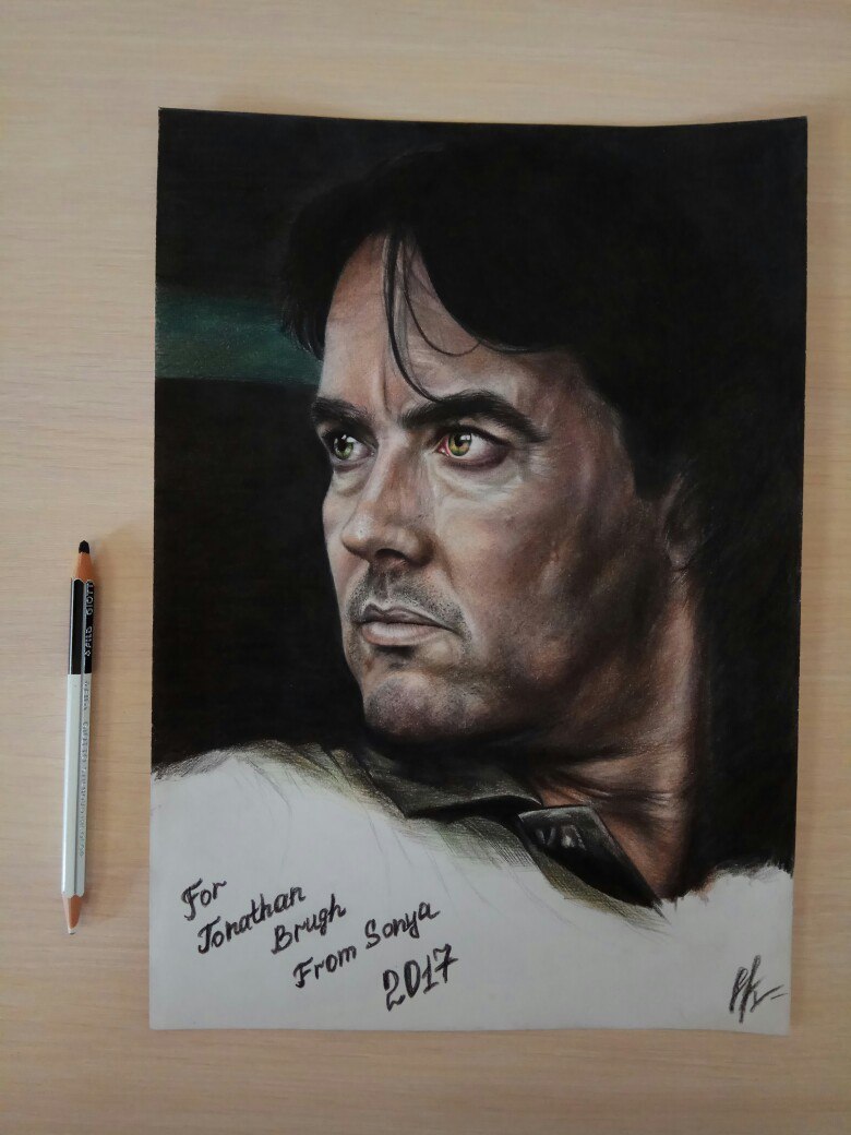 Careful process of drawing an ACTOR from NEW ZEALAND - My, Painting, Actors and actresses, Hobby, Drawing process, Self-taught artist, Beginner artist, Khabarovsk, Portrait, Longpost