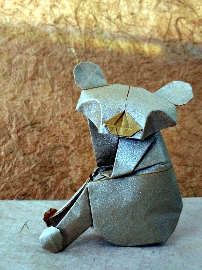 Koala by Alfredo Giunta. - My, Origami, Koala, , My, Longpost