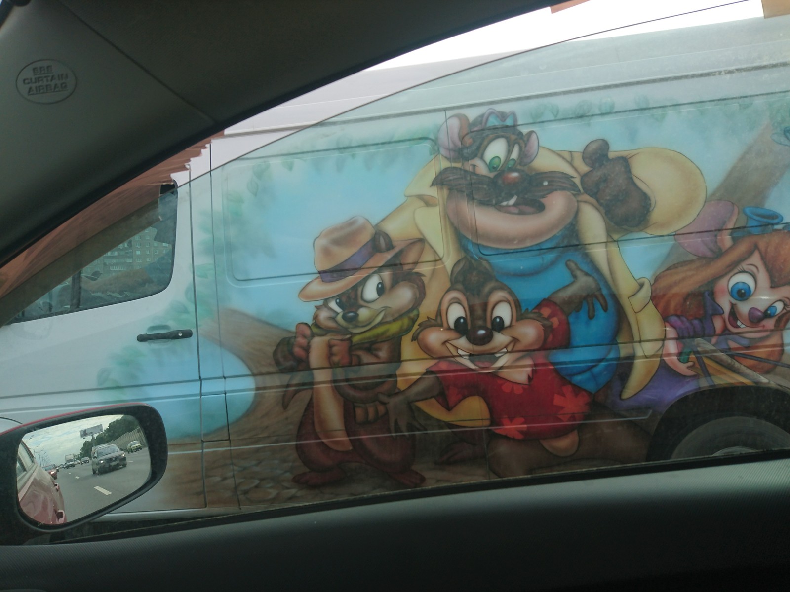 Moscow. - My, Moscow, MKAD, Chip and Dale, Madagascar, Airbrushing