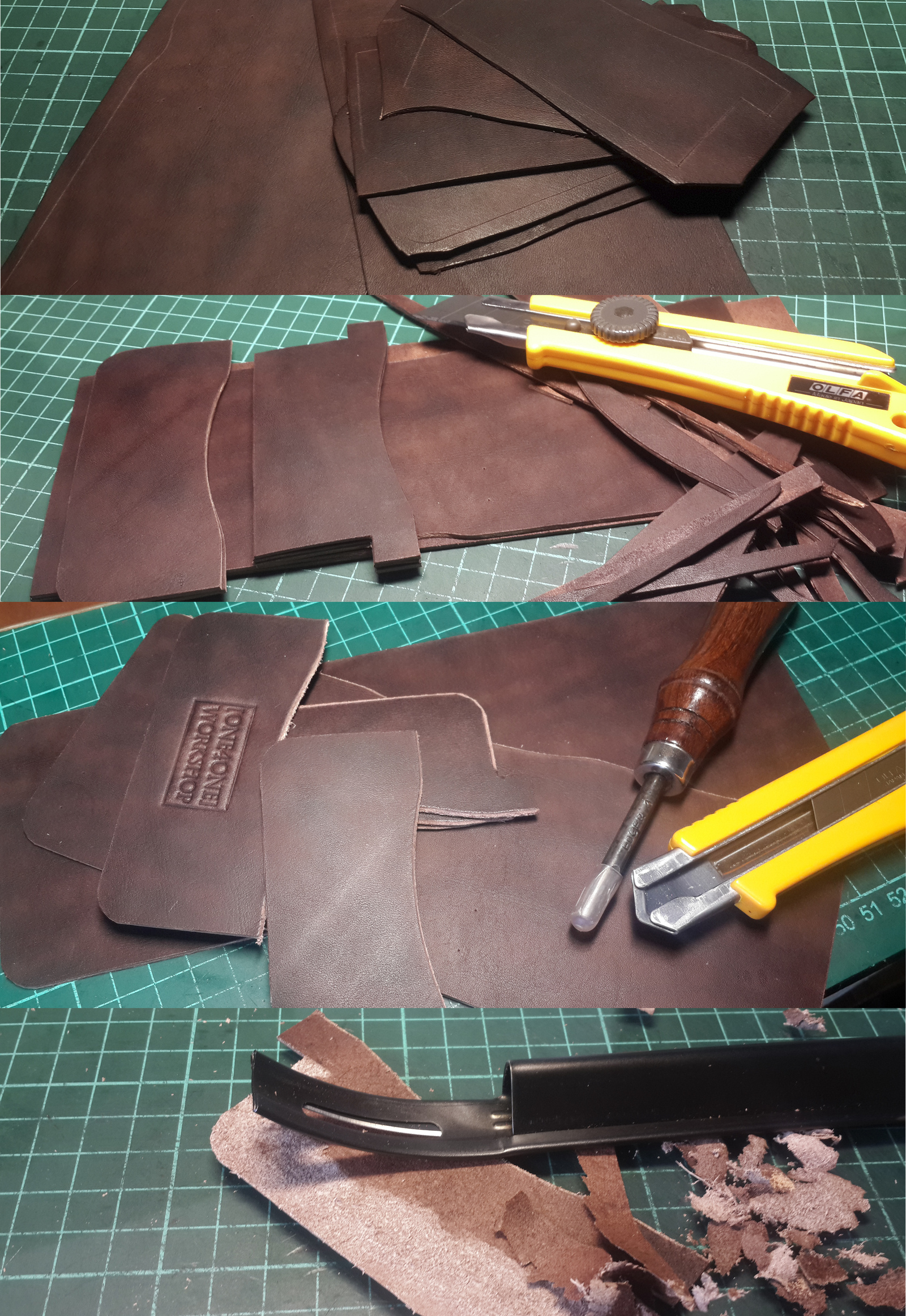 Bifold wallet handmade. Process. Long Post - My, Needlework with process, Wallet, Handmade, Leather, Leather products, Longpost