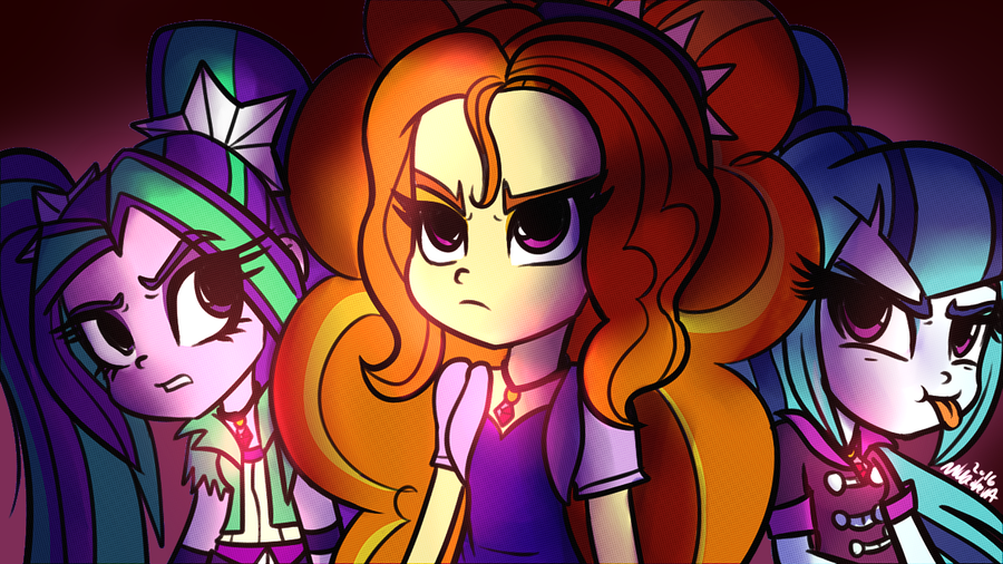 Trio - My little pony, Equestria girls, Dazzlings, Aria blaze, Adagio dazzle, Sonata dusk