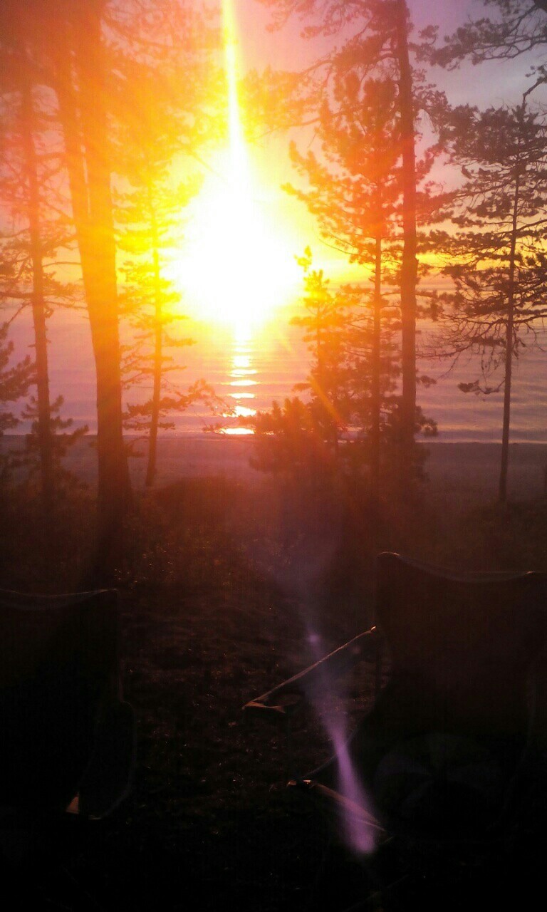 Yesterday's sunset on Lake Baikal - My, Like this, It happens, Longpost