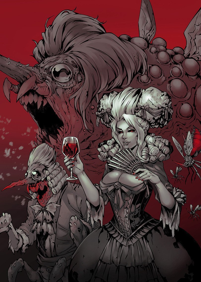 Suitable art for DLC The crimson court - , Darkest dungeon, Vampires, Games, Computer games, Mosquitoes