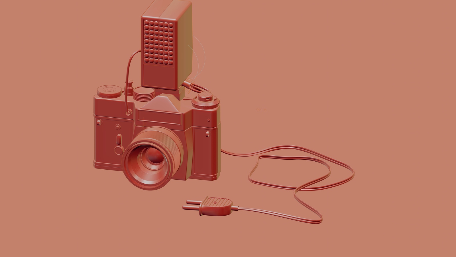 WIP Zenit-11 - My, 3D, Blender, Reflex camera, Process, Longpost, Work in progress