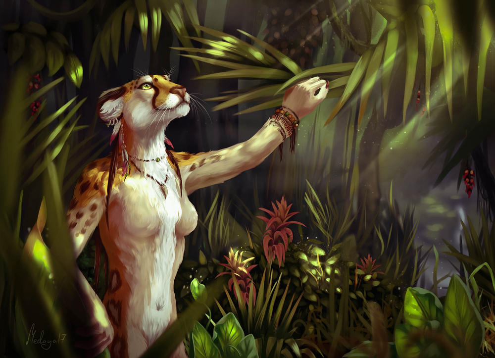 Jungle - NSFW, Furry, Art, Jungle, Cheetah, Furotica, Medaya