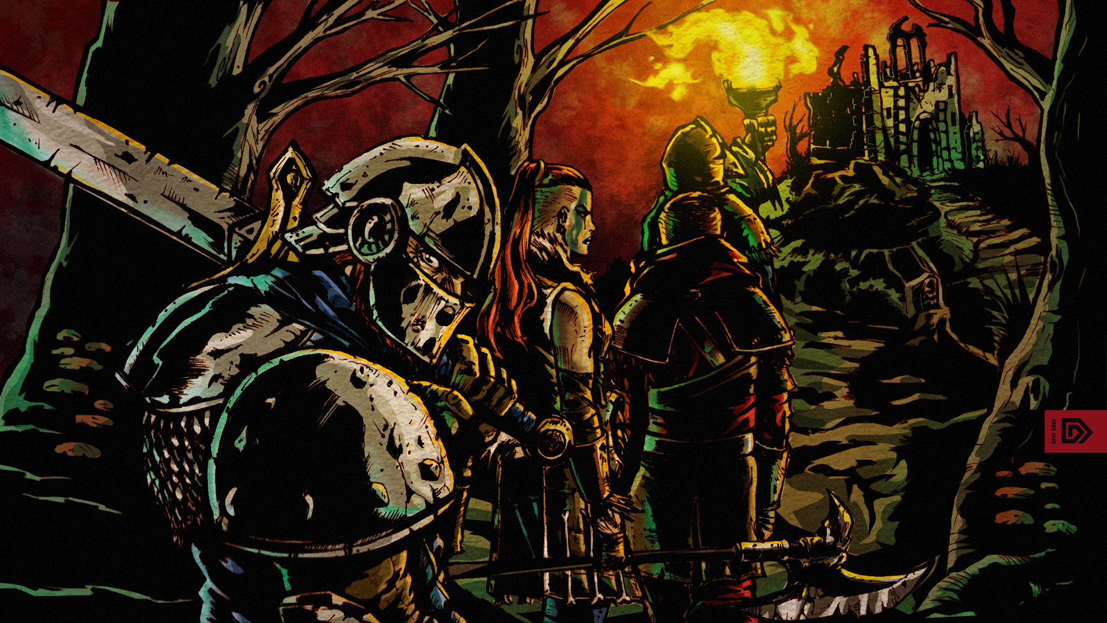 You will arive along the old road... - Darkest dungeon, Games, Art