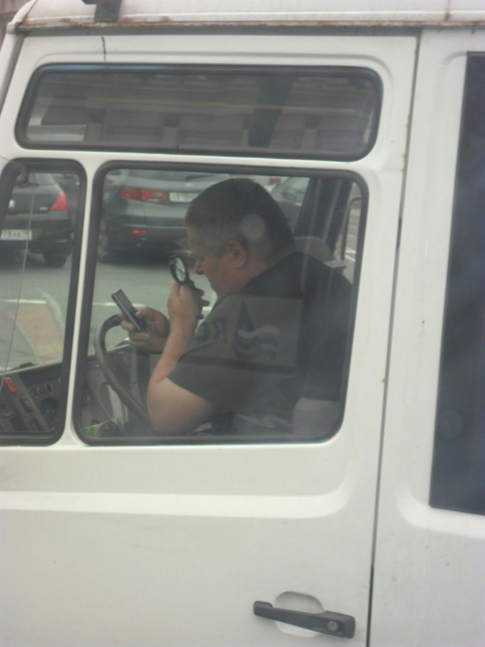 No, but what? - My, Magnifier, Driver, Telephone, Saint Petersburg, Like this