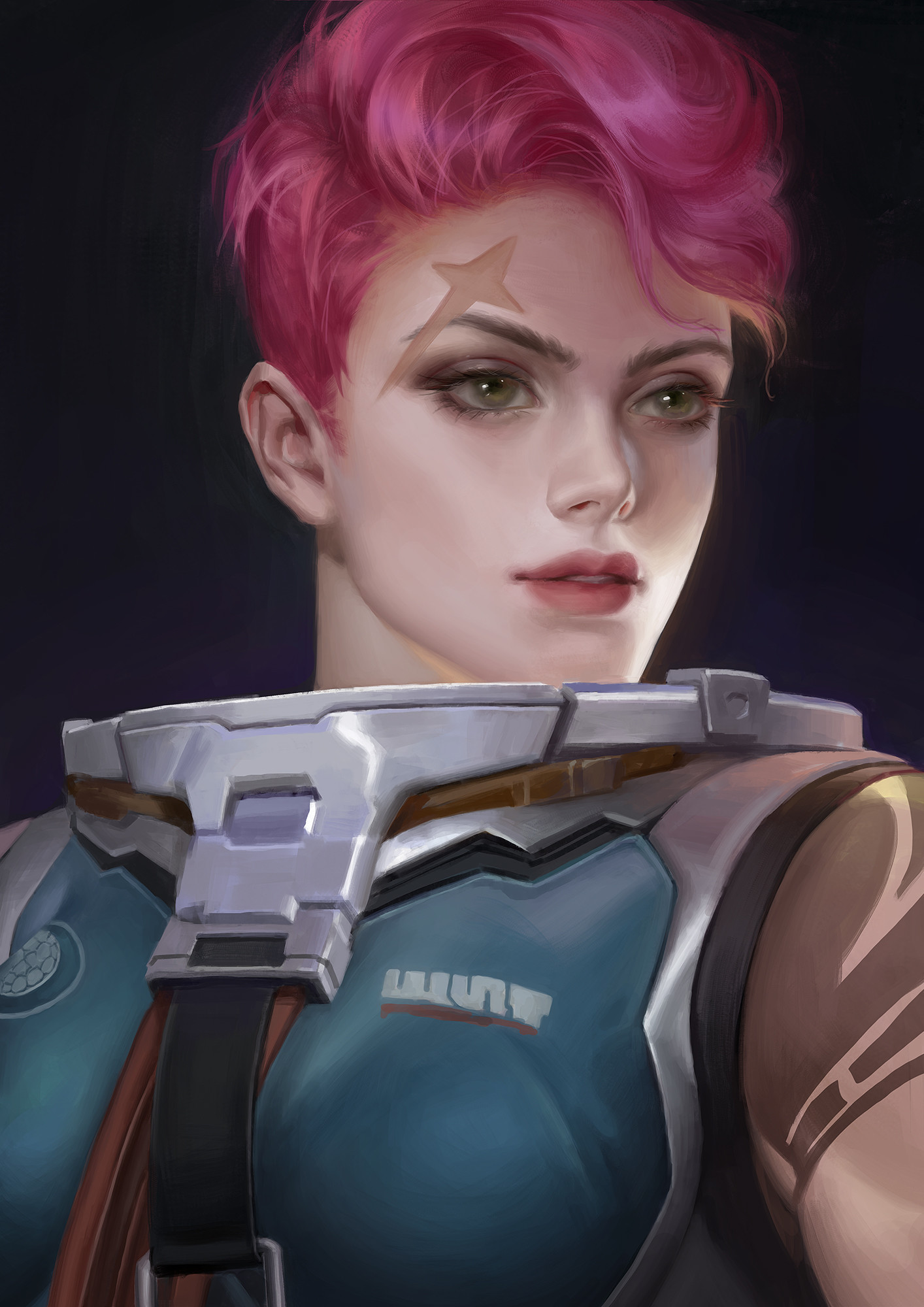 Alexandra - Zarya, Overwatch, Art, Y Xun