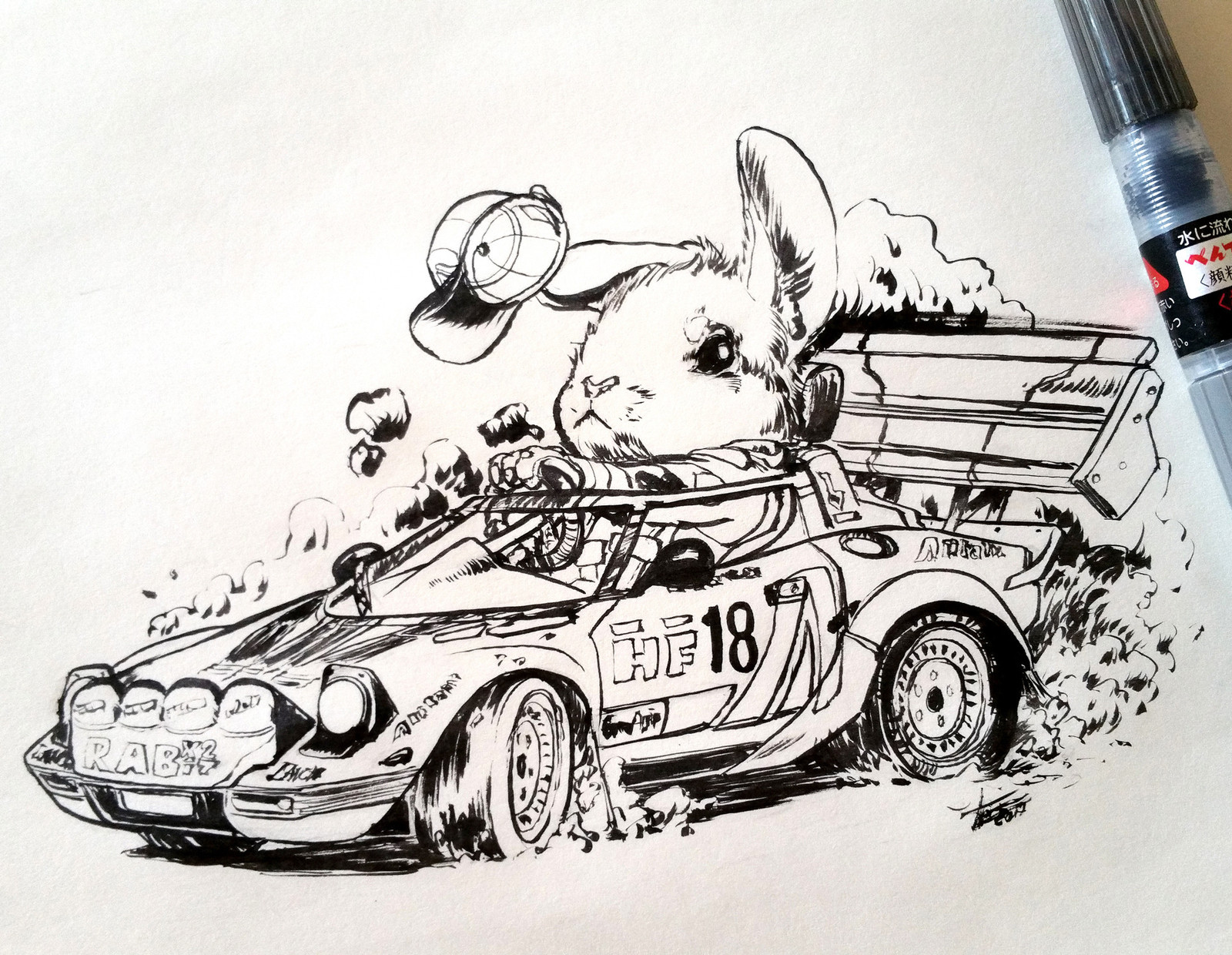 Fast & Furry - Furry, A selection, , Mascara, Traditional art, Car, Tanks, Longpost