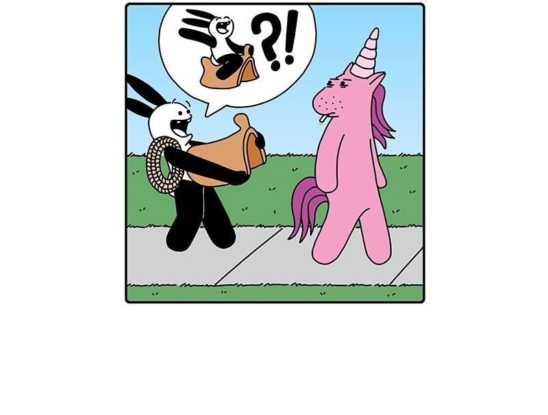 Saddle - Buni, Unicorn, Saddle, Comics, Longpost