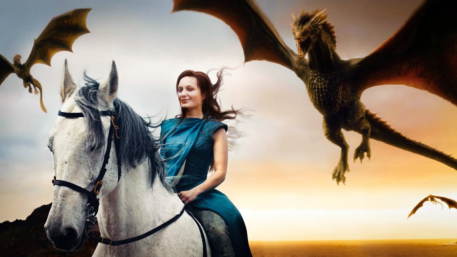 A little bit of photoshop and you are the mother of dragons. - My, Game of Thrones, Photoshop master, Photoshop