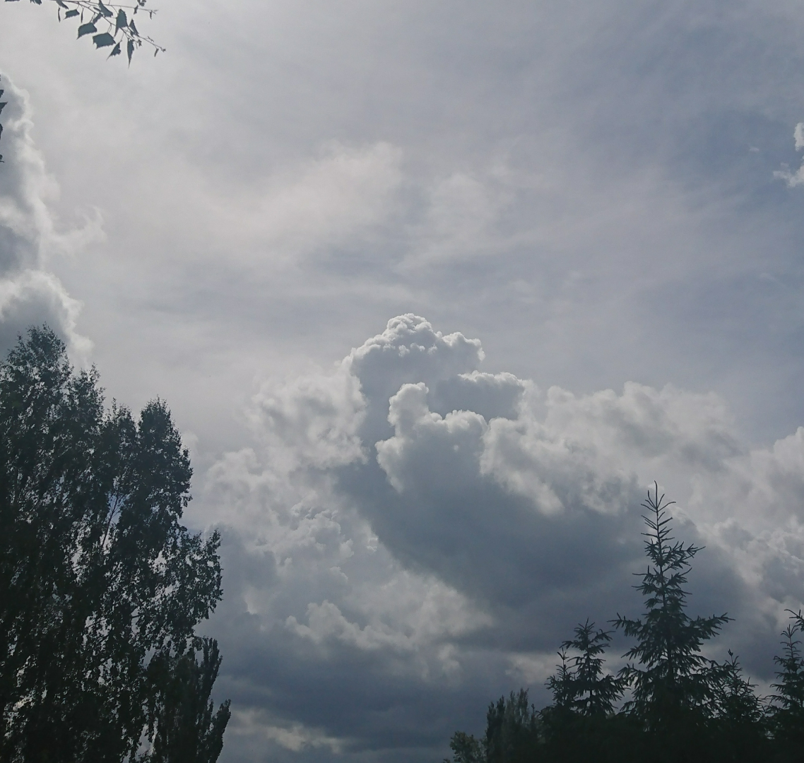 I saw heavenly fak, and you? - My, Sky, good day, Op, Clouds