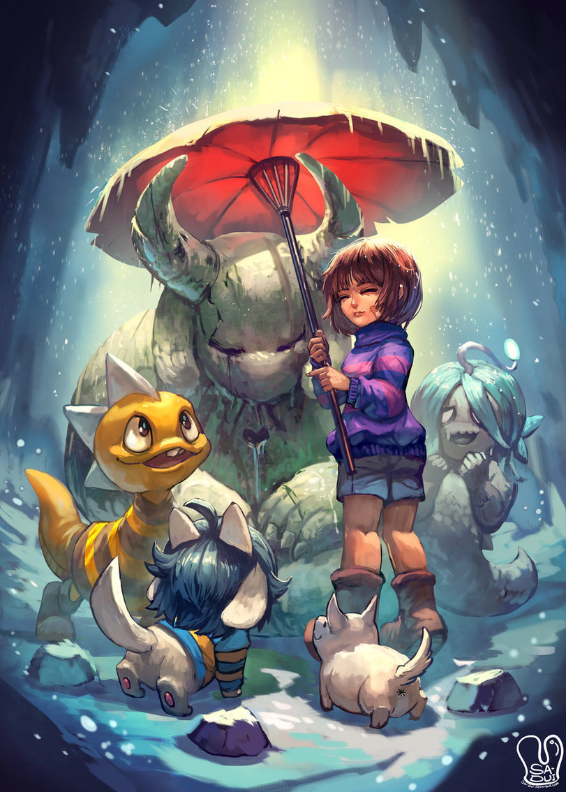 Monument to Pacifism - Undertale, Frisk, Monster Kid, Temmie, Annoying Dog, Asriel