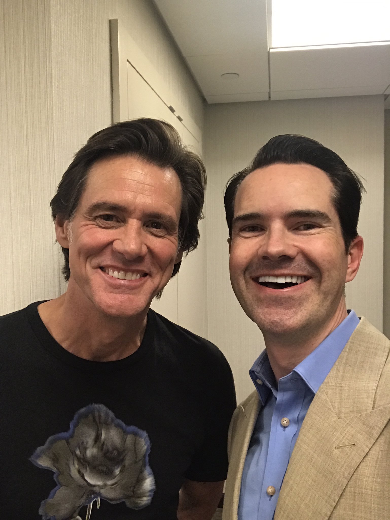One Jim is good, but two is better. - The photo, Jimmy Carr, Jim carrey
