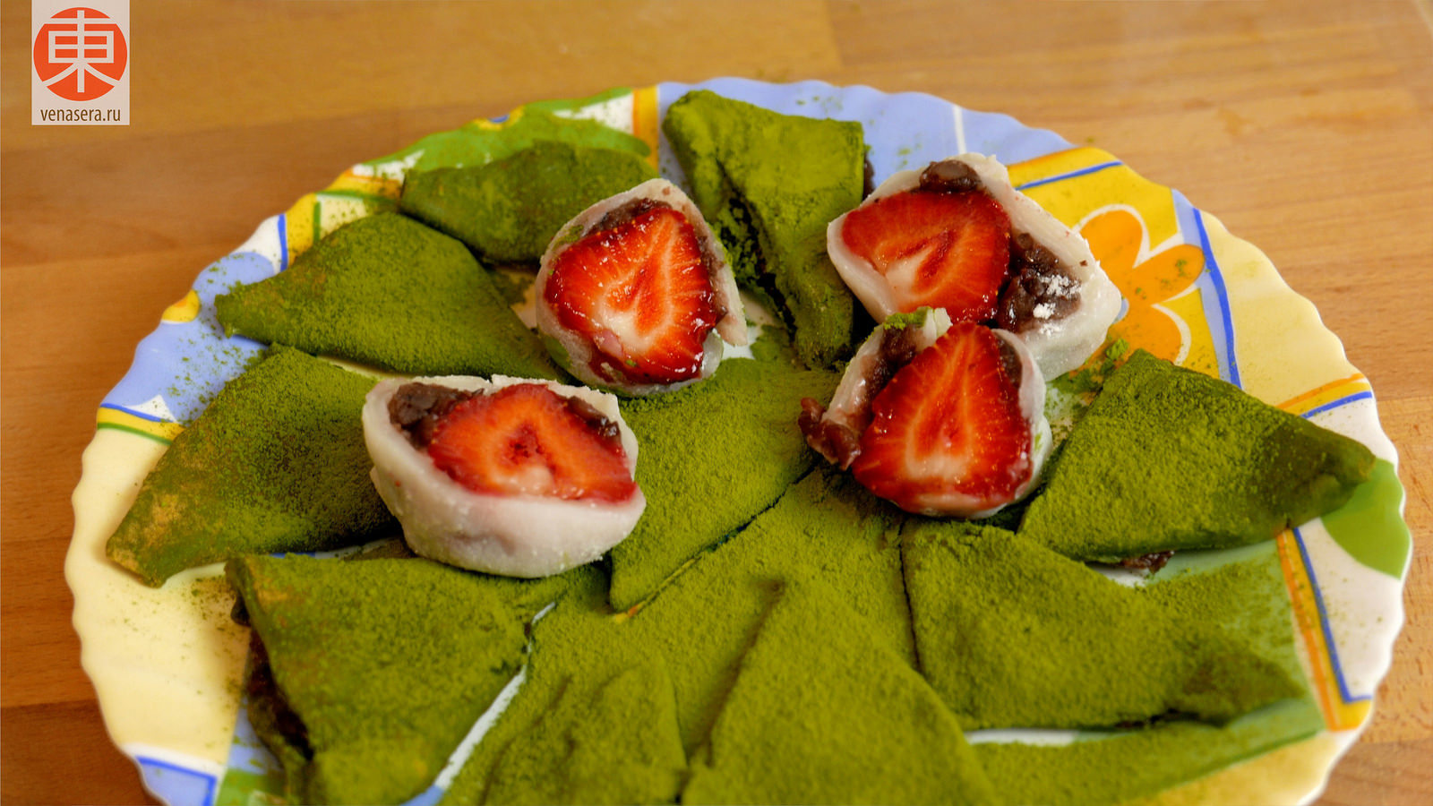 Japanese sweets. Mochi Flatbread with Strawberries (Ichigo Daifuku). - My, Sweets, Japanese food, Asian food, Yummy, Food, Cooking, Fancy food, Video, Longpost