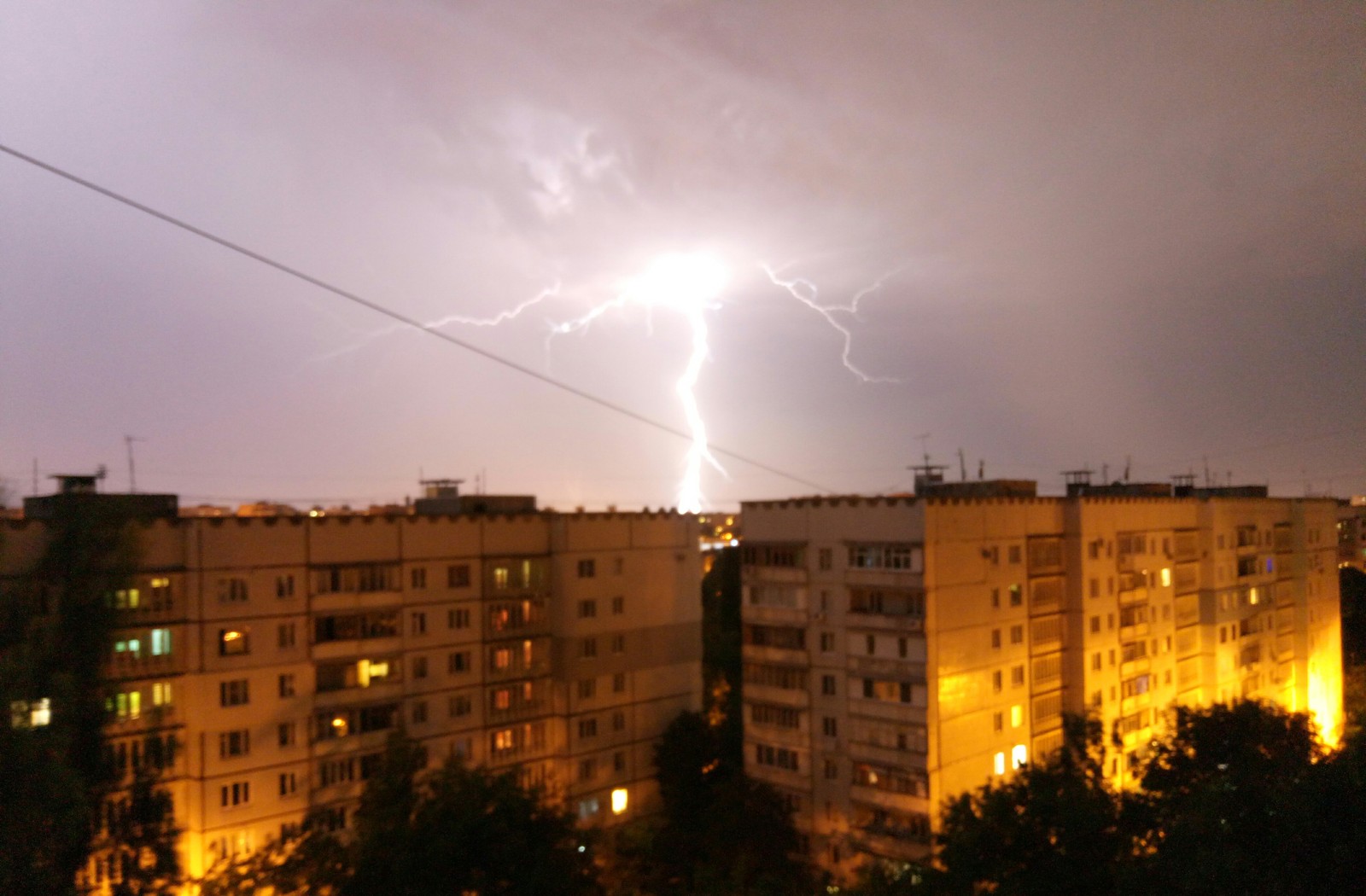 Thunderstorm... - My, Weather, Thunderstorm, The photo, Kharkov, Longpost