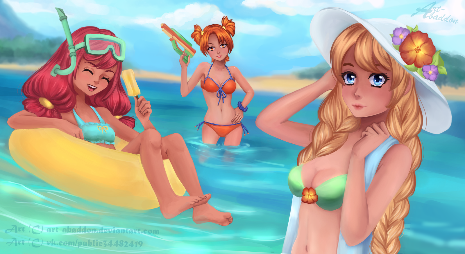 Endless summer - My, Endless summer, Alisa Dvachevskaya, Glorifying, Ulyana, Art, Anime, Video