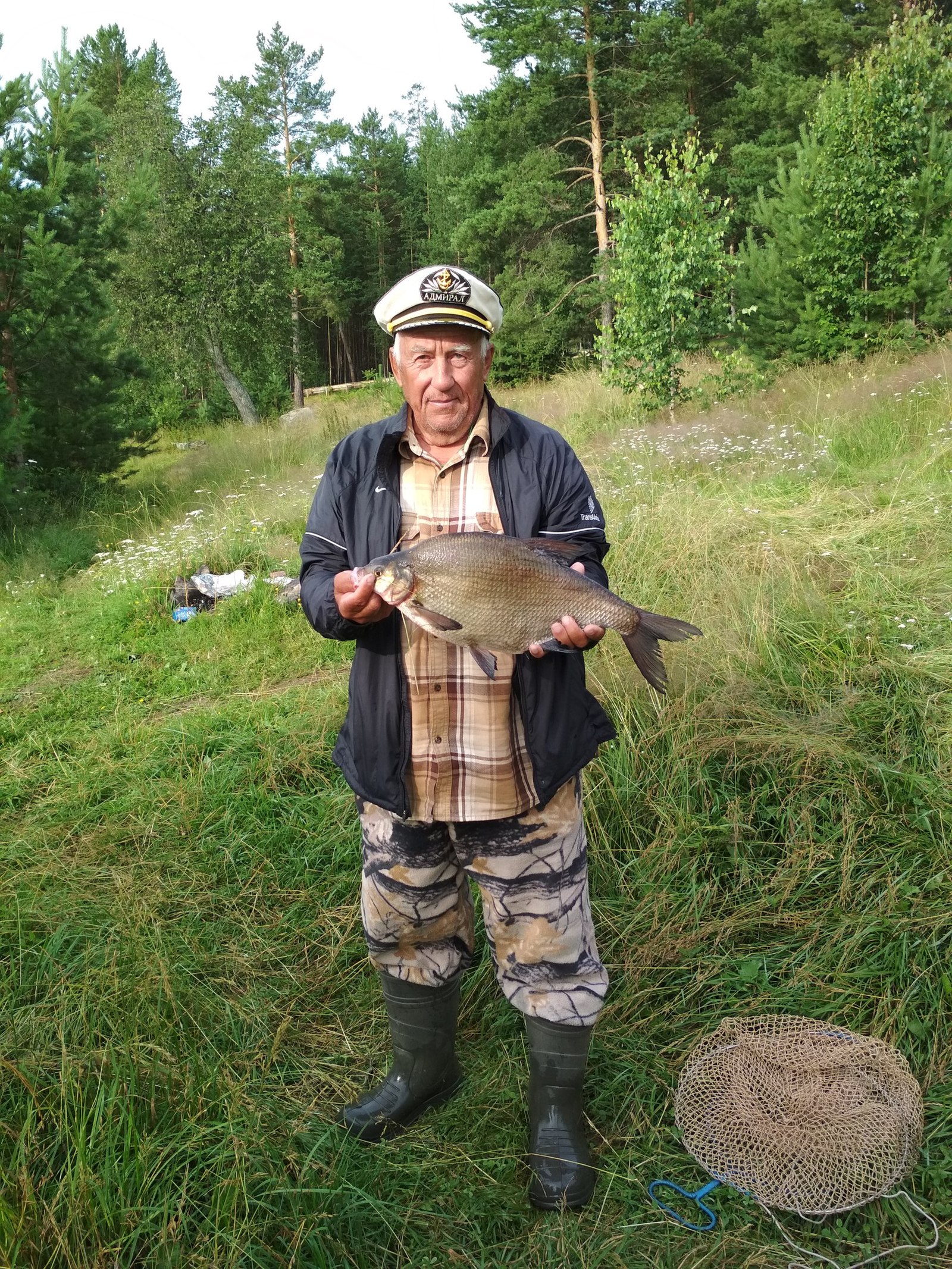 Handsome grandfather! - Fishing, Bream, Yummy, The photo, Longpost