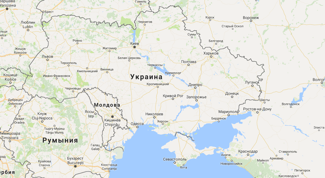 Diplomacy from Google - Crimea, The border