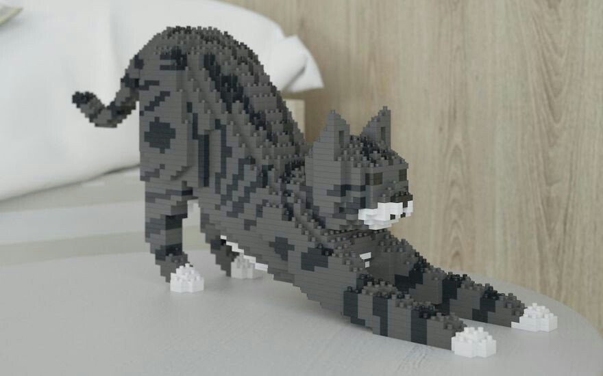 Котики из лего - Кот, Конструктор, LEGO, Длиннопост