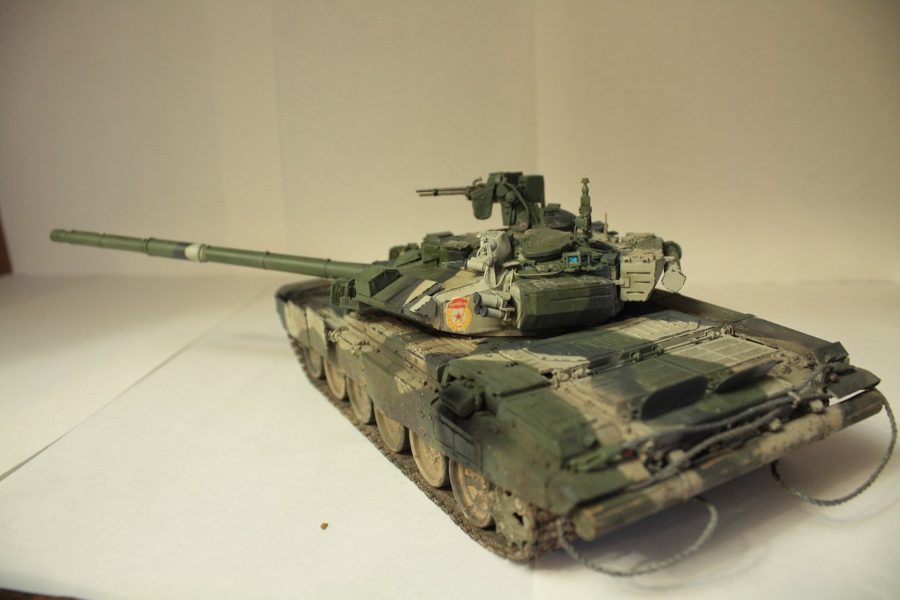 Model of the Russian main battle tank T-90A - My, Modeling, Tanks, Russian army, t-90, Meng, Longpost, Army