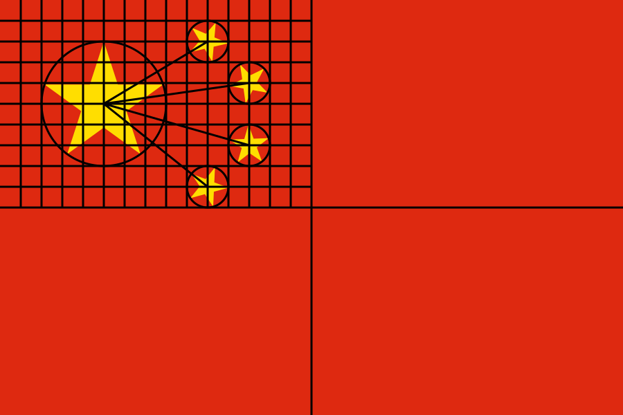 Занятная геометрия китайского флага - Флаг, Китай, Идеально