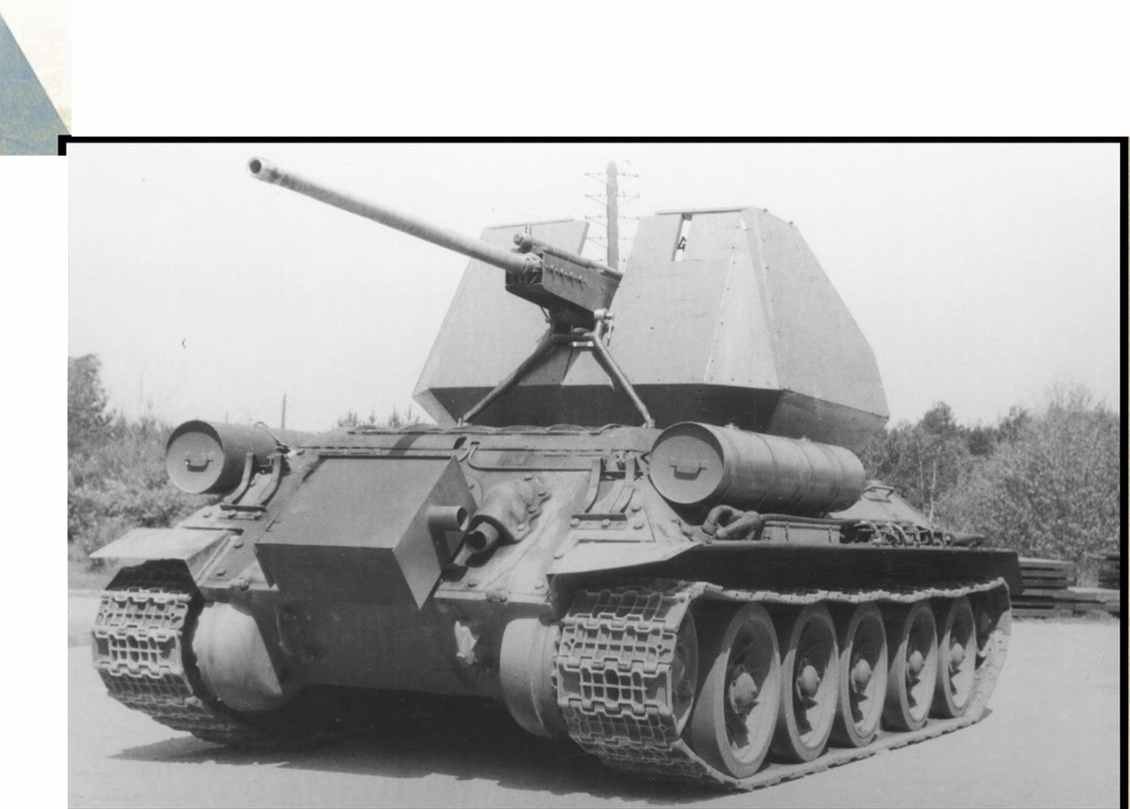 Czechoslovak ZSU based on the T-34-85 tank. - Czechoslovakia, Zsu, Prototype, 1953, Longpost