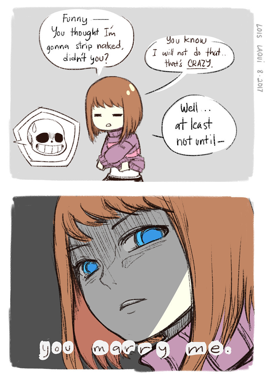 We started with a joke.... - Undertale, Frisk, Sans, Longpost