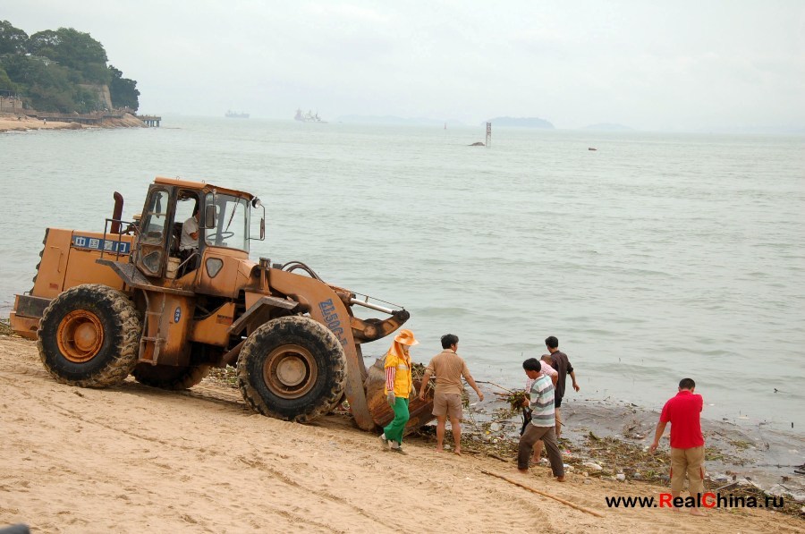 Sea shnyaga - China, Sea, Beach, Garbage, Not mine, Text, Longpost