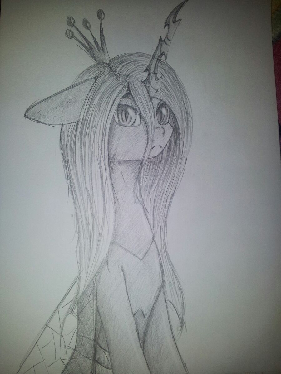 sketches - My, Queen chrysalis, Ruanshi, My little pony, Longpost