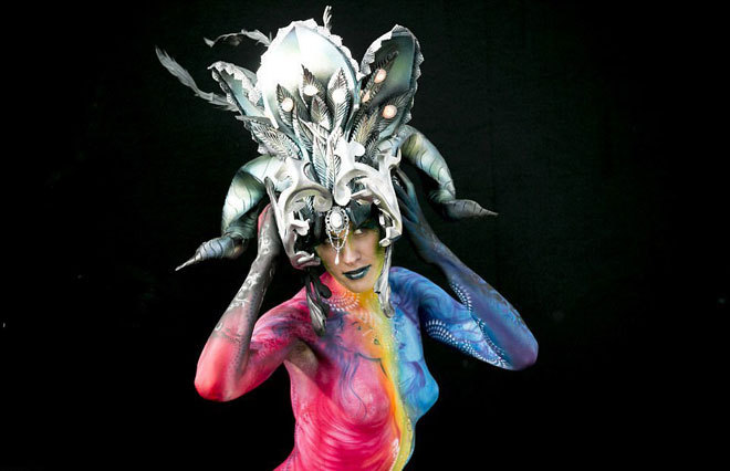 World Bodypainting Festival - NSFW, Bodypainting, The festival, Coloring, Longpost