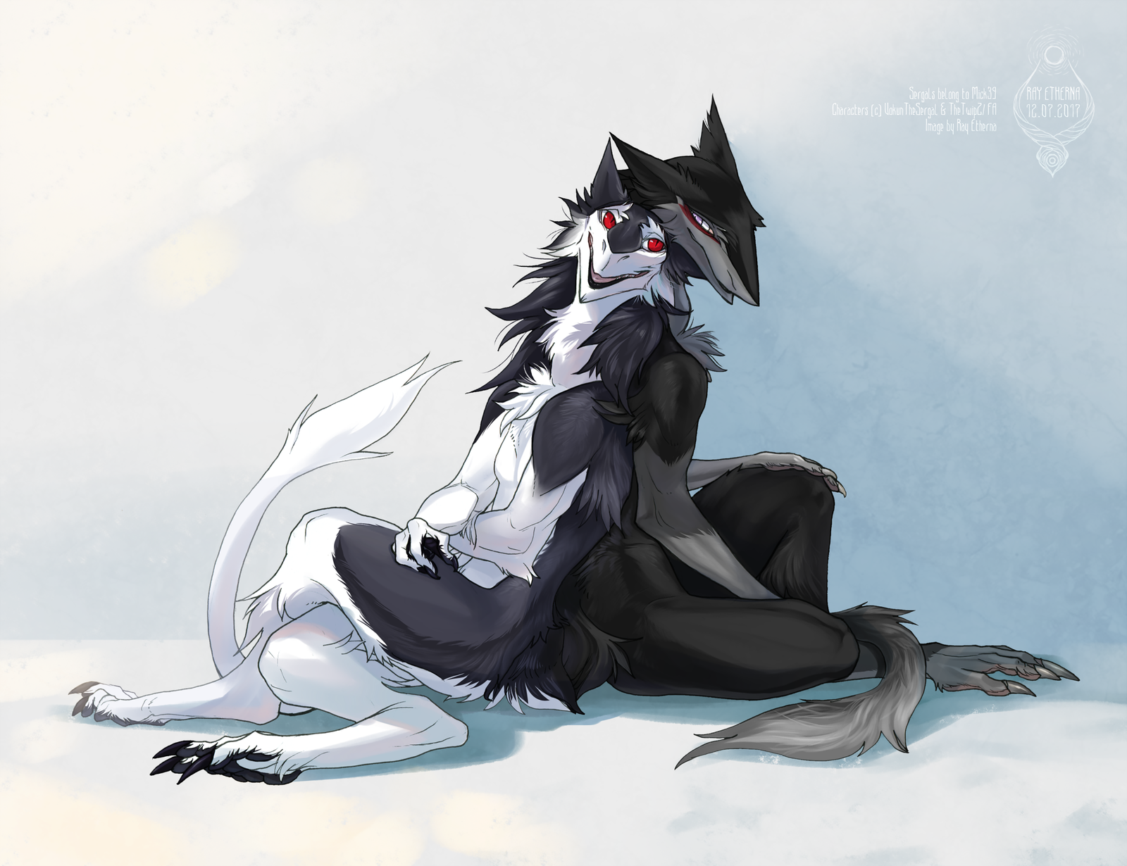 Very tightly - Furry, Anthro, Art, Sergal, 