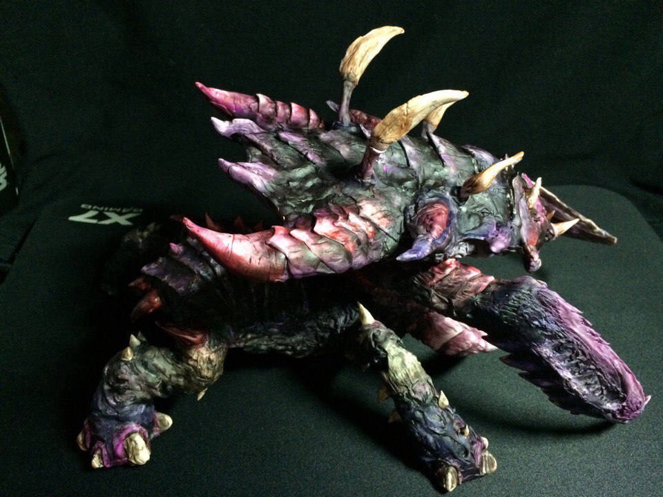 Torrasque - My, Лепка, Velvet plastic, Handmade, Starcraft 2, Zerg, Longpost