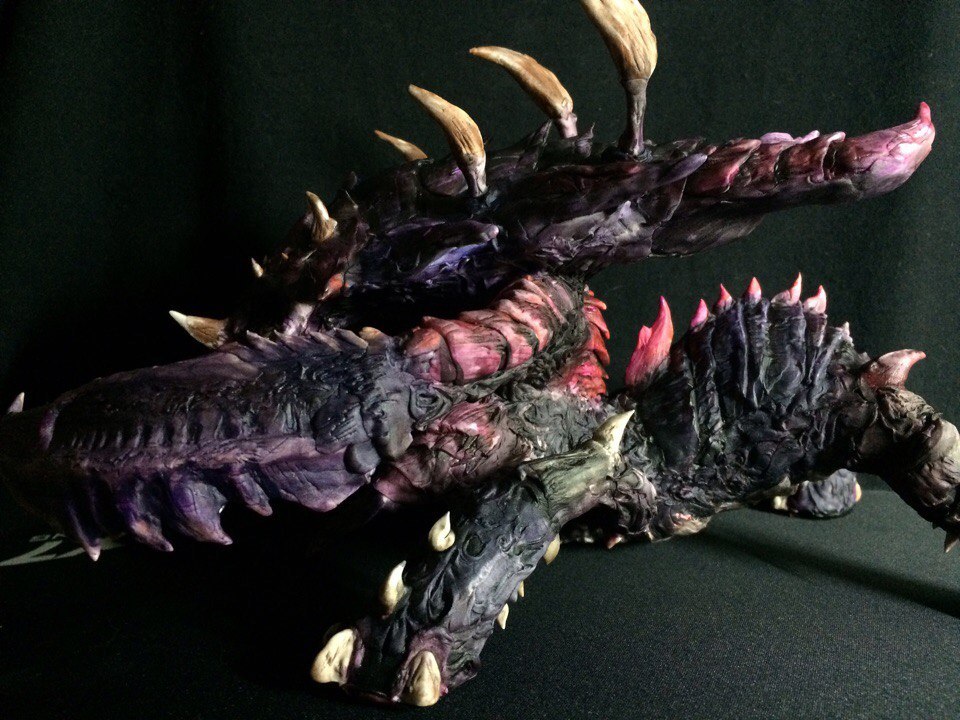 Torrasque - My, Лепка, Velvet plastic, Handmade, Starcraft 2, Zerg, Longpost