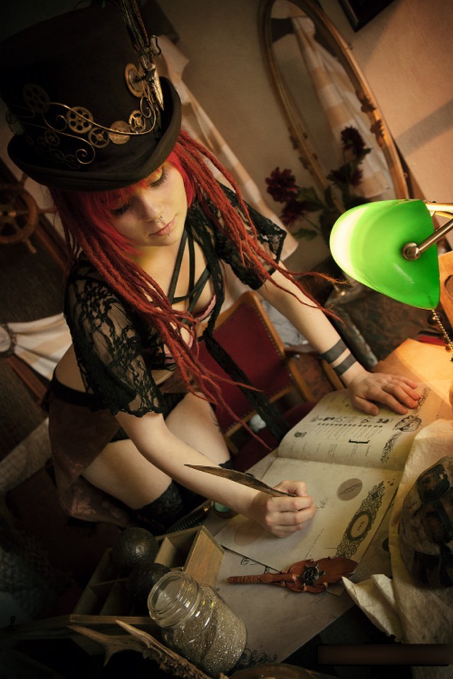 steampunk girls - NSFW, Girls, Steampunk, The photo, Costume, Longpost