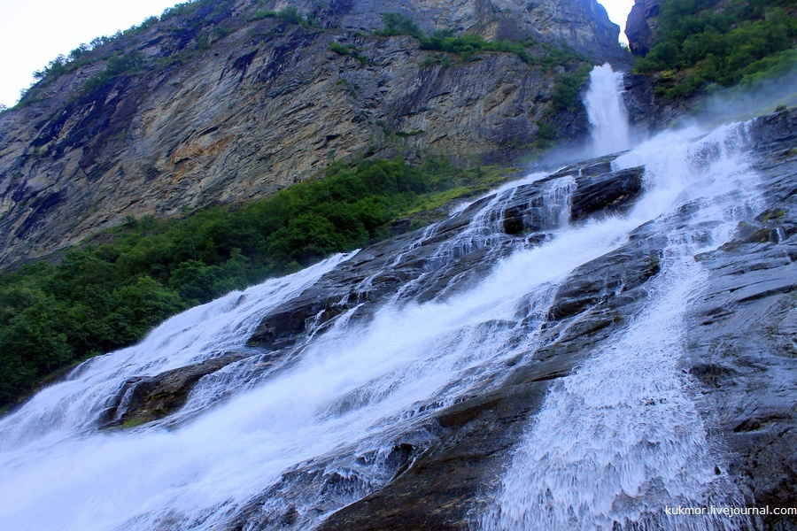 Waterfall - My, Waterfall, Norway, GeirangerFjord, The photo, My, Travels, Nature, Longpost