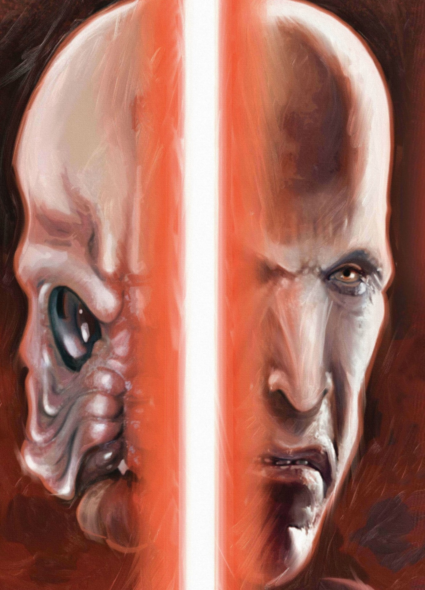 Darth Plagueis and his teacher Darth Tenebrous - Star Wars, Boba95fet, Art, Longpost, Tag