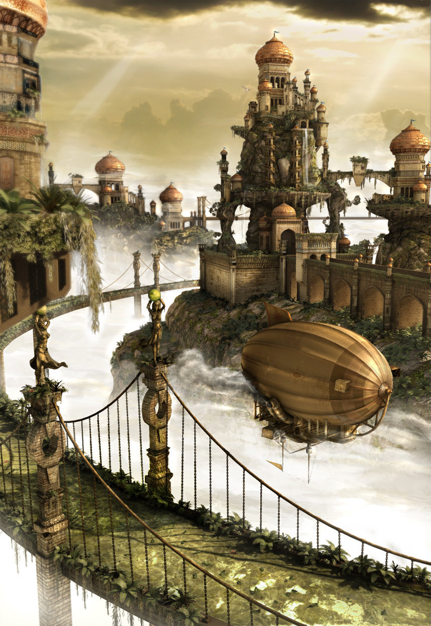 Steampunkcity (Part I) Steampunk City Art - , Steampunk, , , Art, , Creation, Longpost