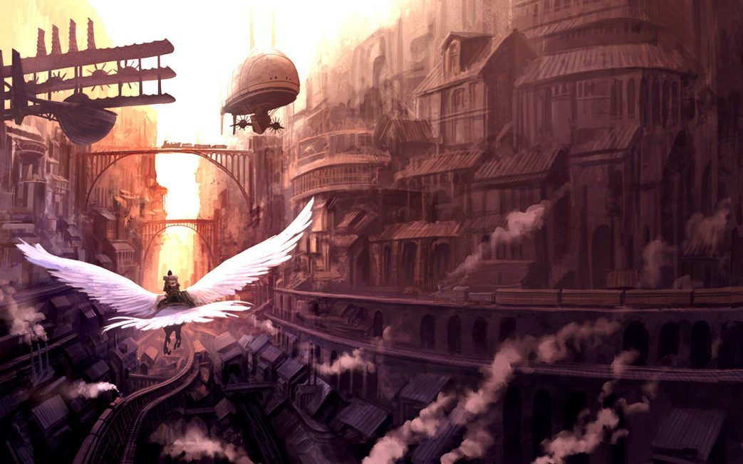 Steampunkcity (Part I) Steampunk City Art - , Steampunk, , , Art, , Creation, Longpost