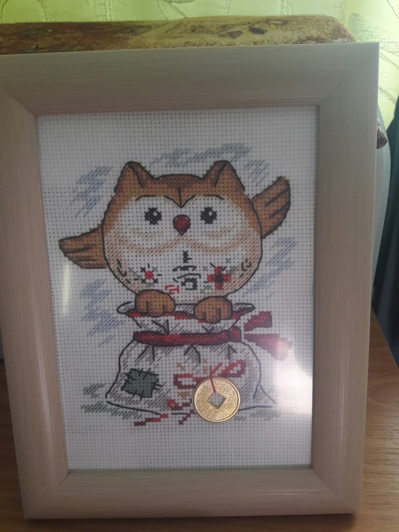 I love owls and embroidery. :3 - Embroidery, Cross-stitch, Owl, Longpost