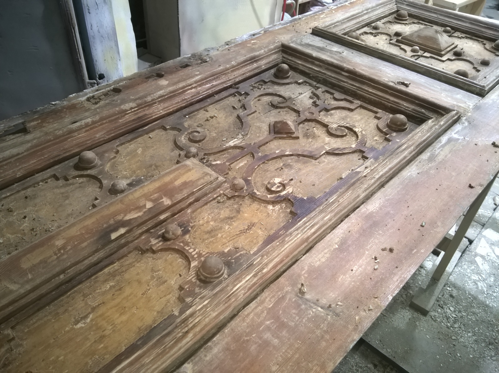 Restoration of doors (120 years) - My, Door, Restoration, , Old man, Longpost