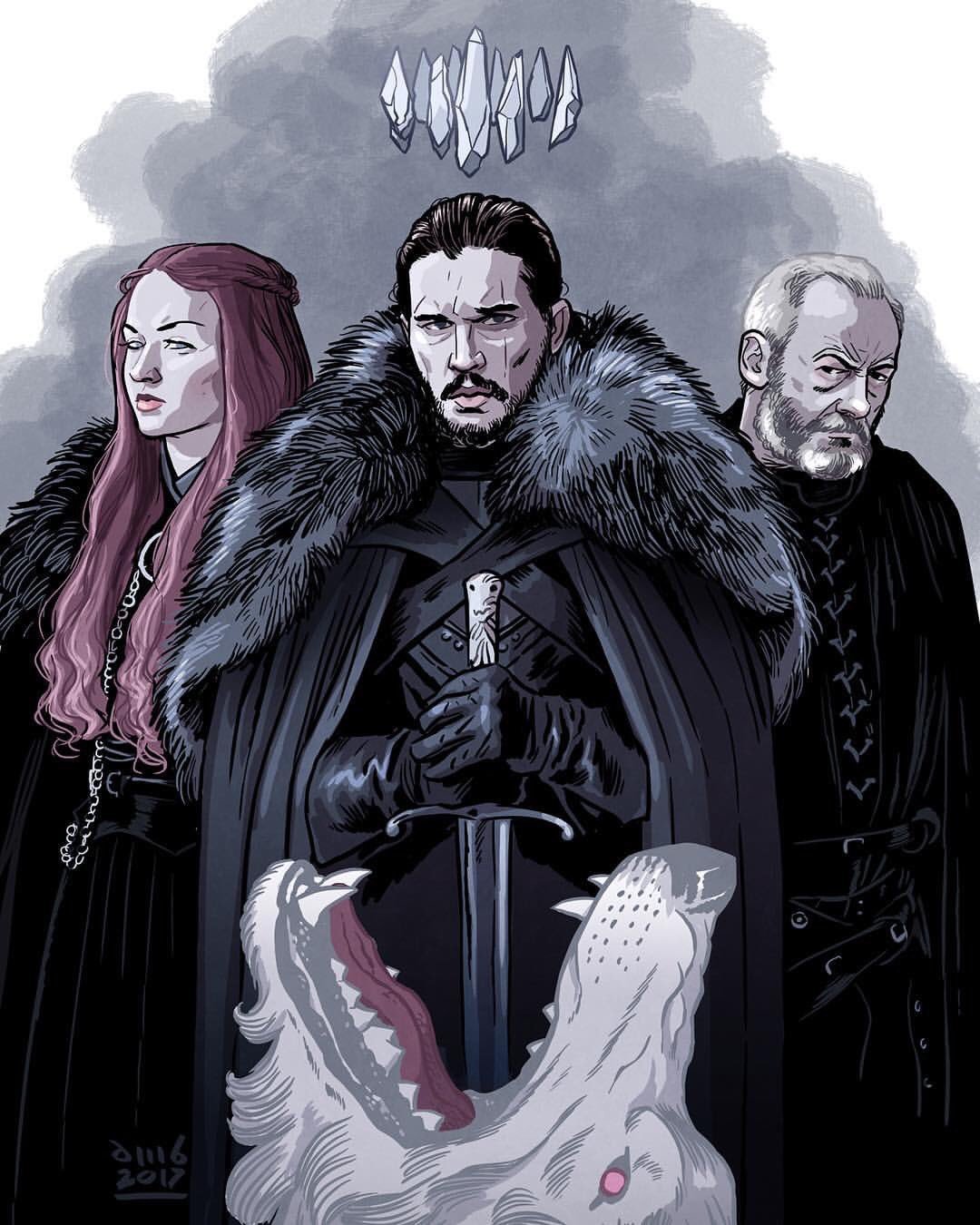 Three monarchs in one state - Game of Thrones, Spoiler, Longpost, Art