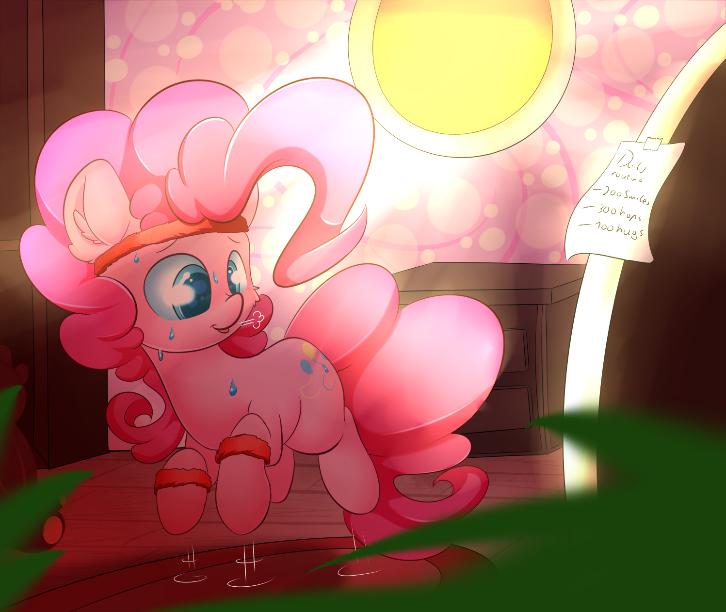 Pinkie and her Morning routine - My Little Pony, PonyArt, Pinkie Pie, Madacon